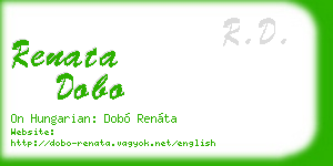 renata dobo business card