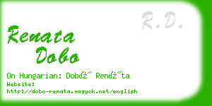 renata dobo business card